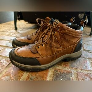 Men's Ariat Terrain Brown Leather Boots Size 9.5 Women’s size 11.